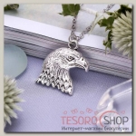 Кулон Орёл грозный, цвет серебро, 45 см - бижутерия