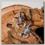 Кулон мужской Неразлучники скорпион, цвет серебро, 50 см - бижутерия