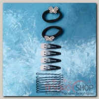 Набор для волос Амалия (набор 24 шт, 5 см, 6 см) бабочка - бижутерия