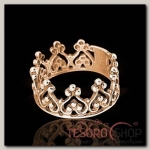Кольцо Корона, позолота, 18 размер